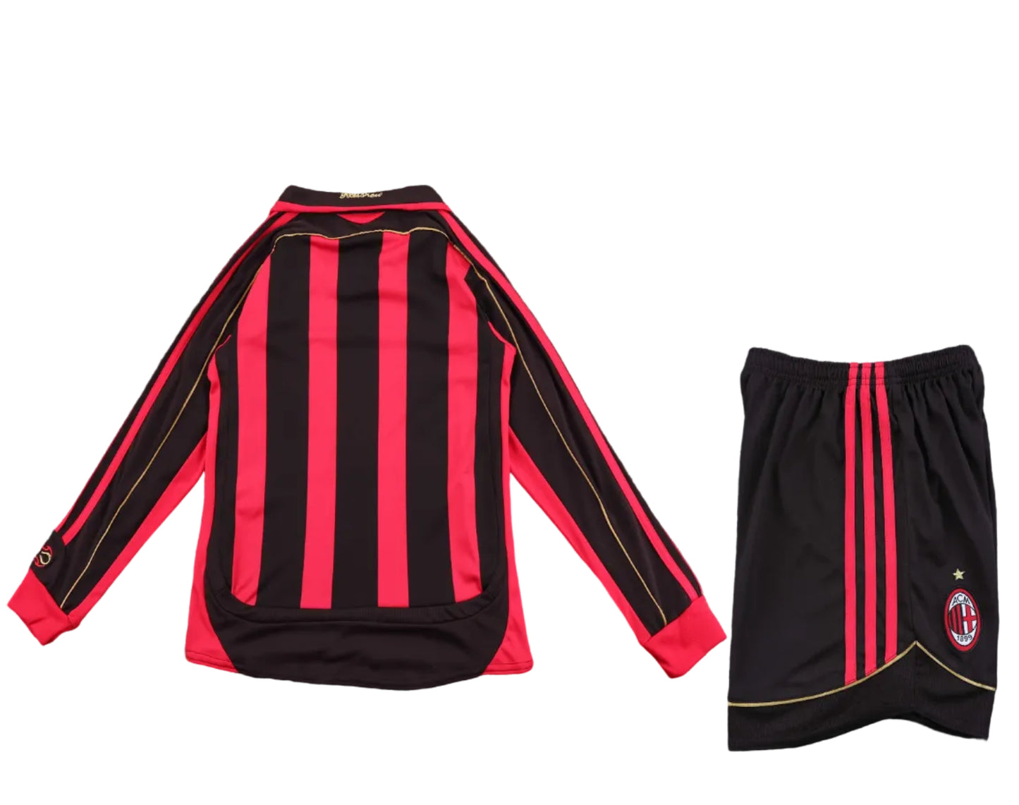AC Milan 2006/07 Home Long Sleeve — Kids Retro