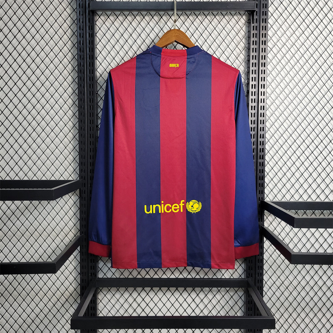 Barcelona Retro 14/15 Home Long Sleeve Kit