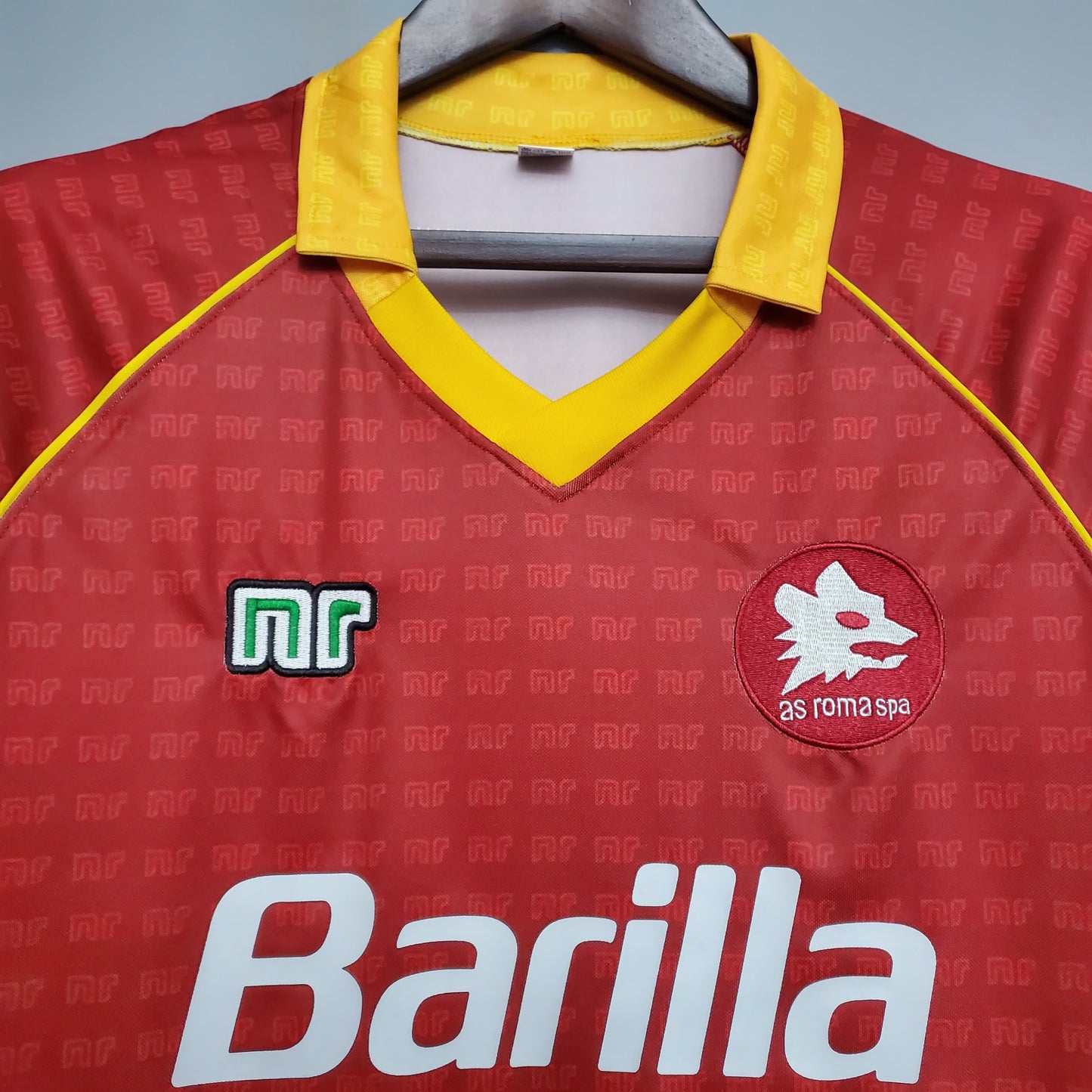 AS Roma 1990/91 Home Long Sleeve Retro Shirt - Fan Version