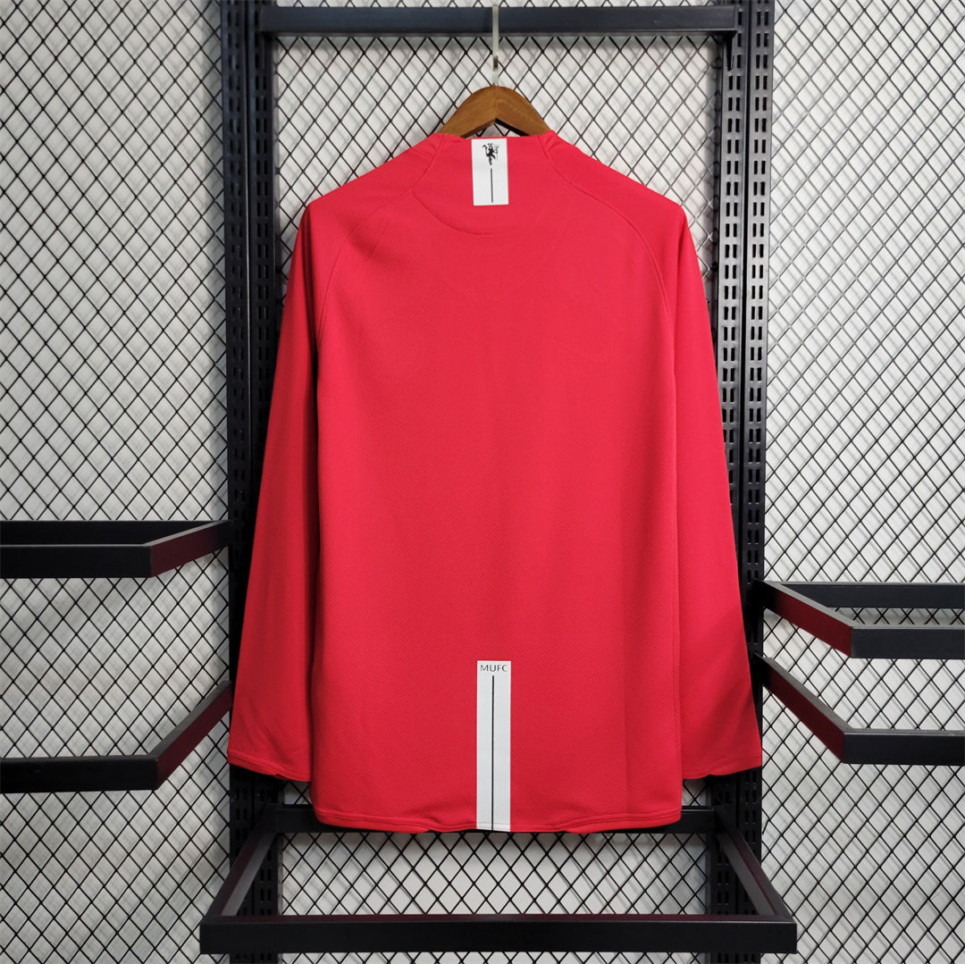 Manchester United 2007/08 Retro Home Long Sleeve — Fan Version