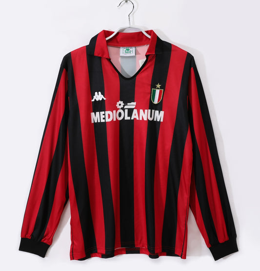 AC Milan 1988/89 Home Long Sleeve — Retro