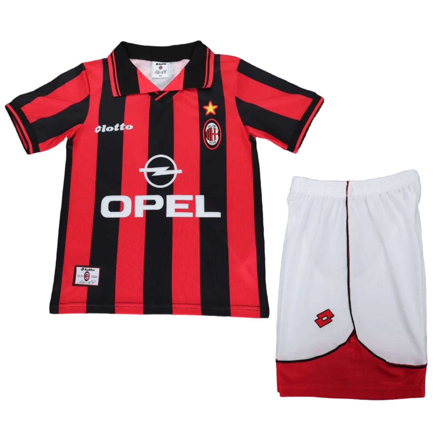 AC Milan 1997/98 Home — Kids Retro