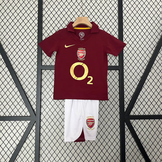 Arsenal 2005/06 Home Retro Shirt - Kids Fan Version