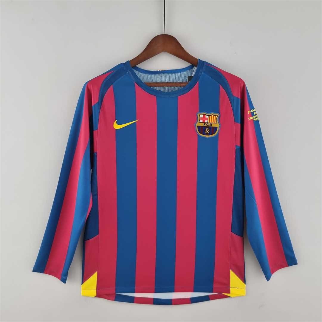 Barcelona Retro 05/06 Home Long Sleeve Kit