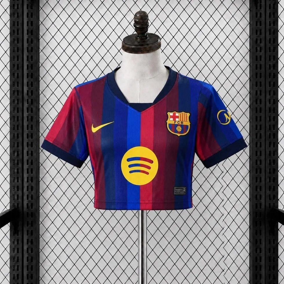 Barcelona 2026/27 Home Cropped — Women's Fan Version