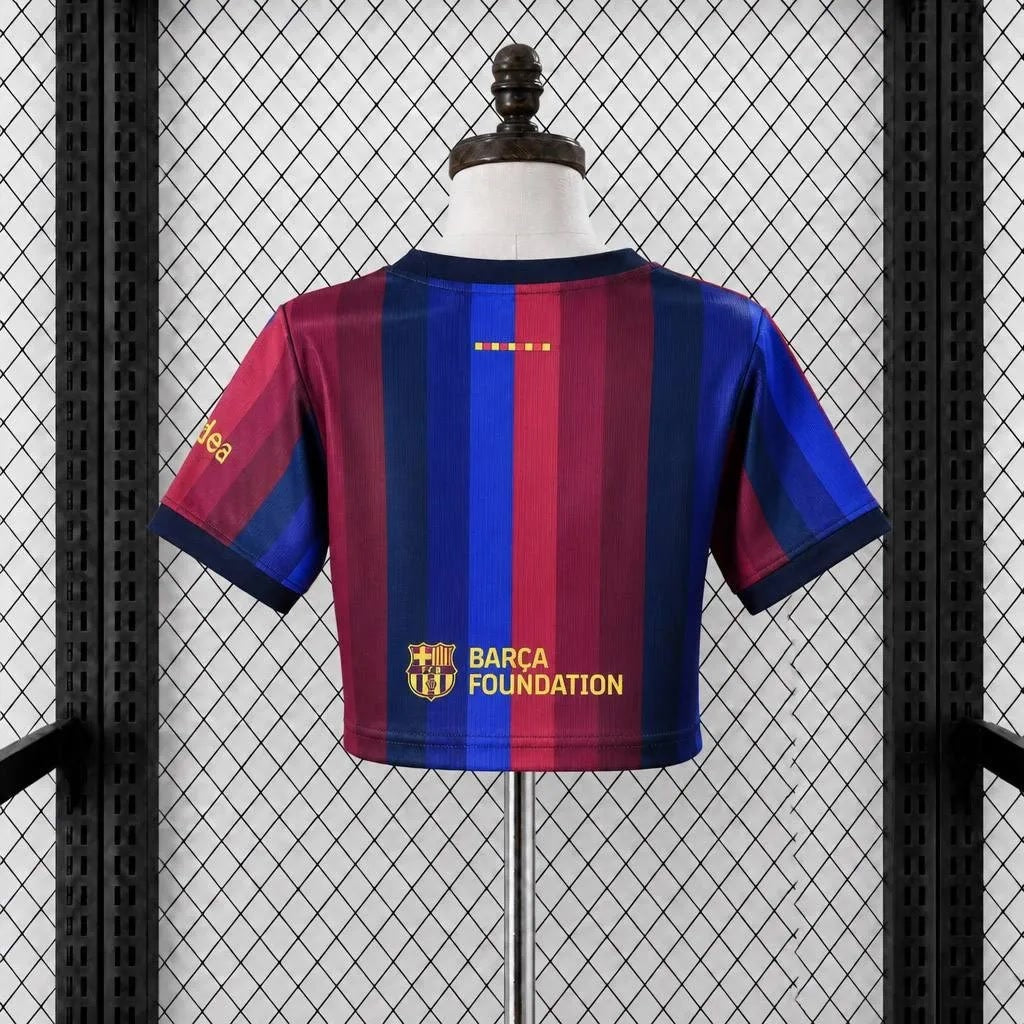 Barcelona 2026/27 Home Cropped — Women's Fan Version