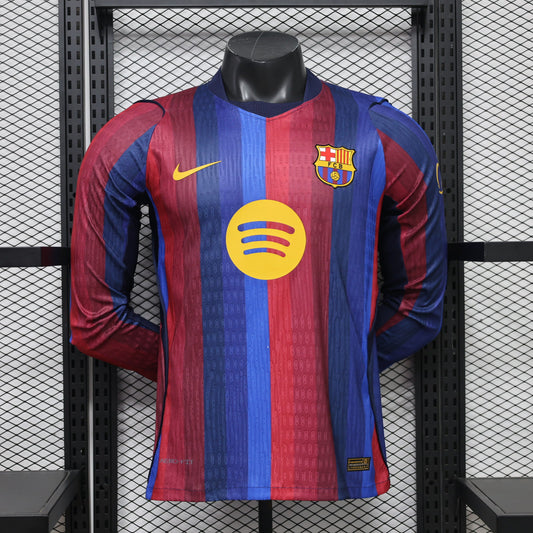 Barcelona 2026/27 Home Long Sleeve — Player Version
