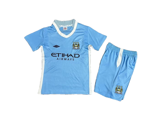 Manchester City 2011/12 Home Retro Shirt - Kids Fan Version