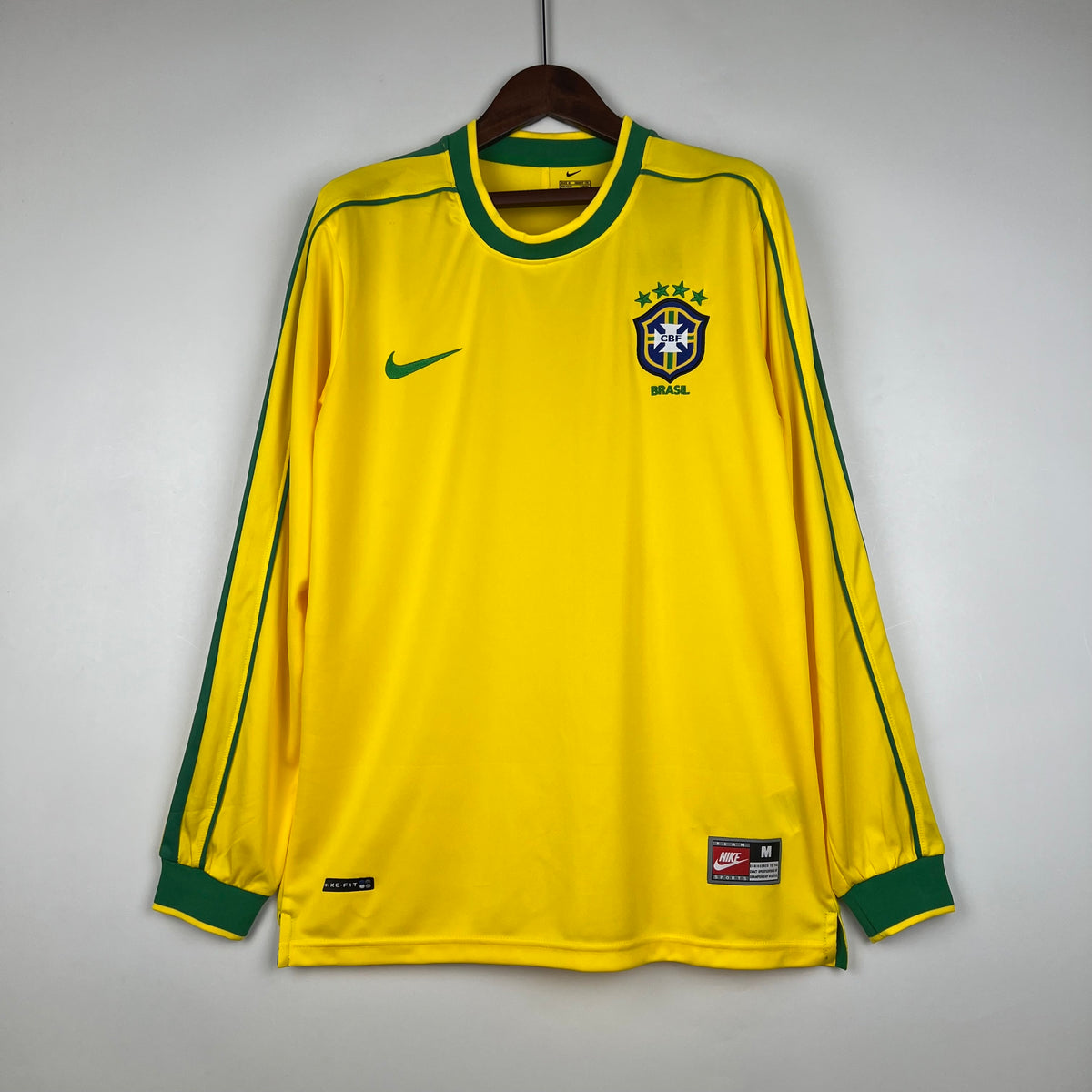 Brazil 1998 Home Retro Long Sleeve — Fan Version