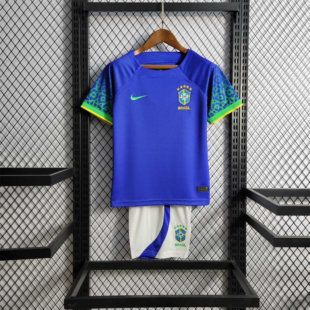 Brazil 2022 Away — Kids Kit