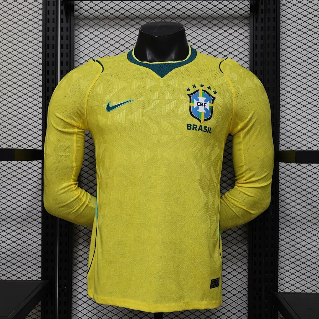 Brazil 2026/27 Home Long Sleeve — Player Version