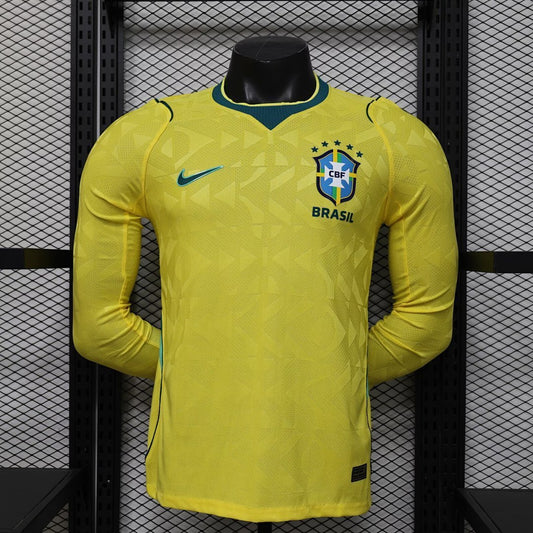 Brazil 2026/27 Home Long Sleeve — Player Version