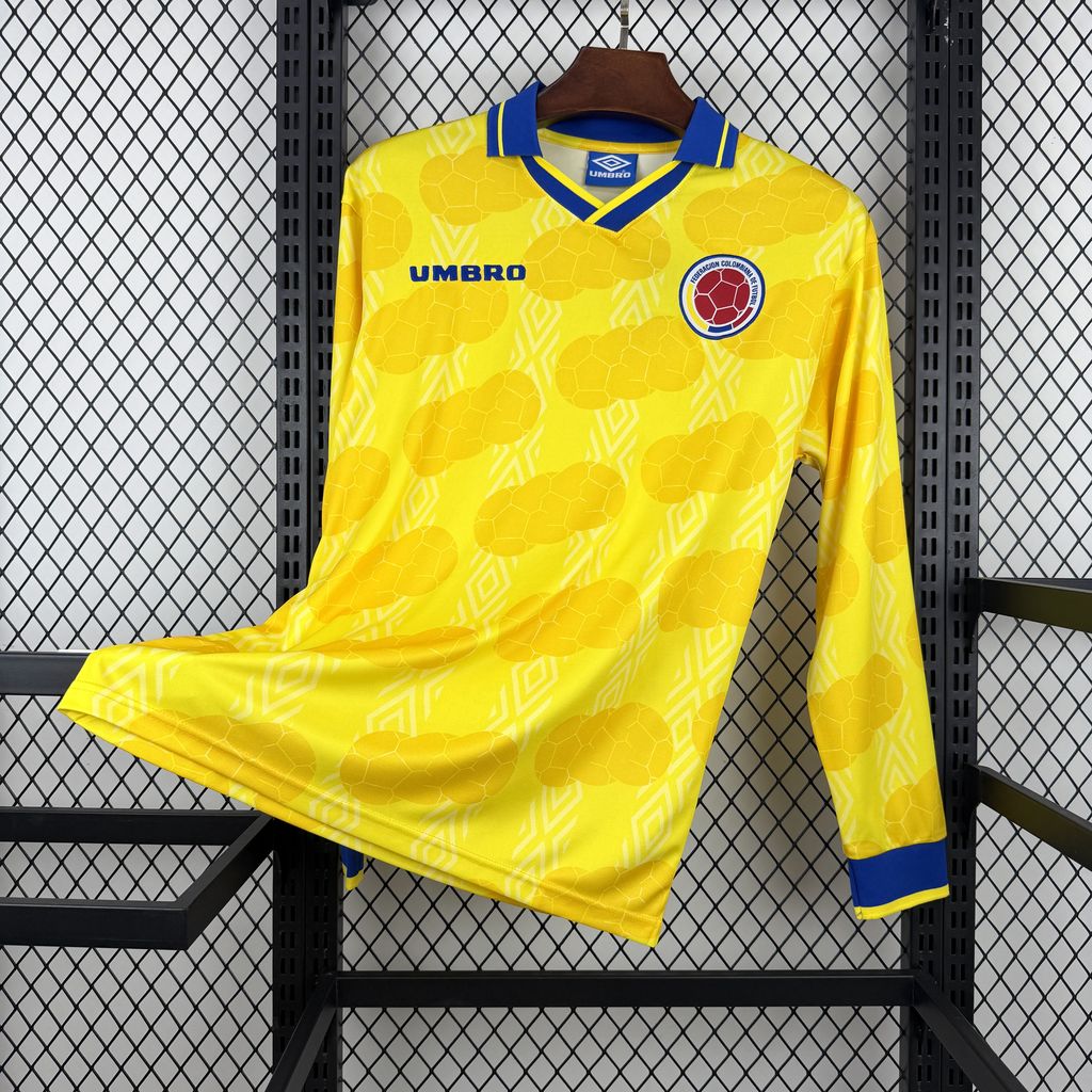 Colombia 1994 Home Retro Long Sleeve — Fan Version