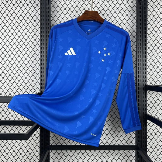 Cruzeiro 2026-27 Home Long Sleeve — Fan Version