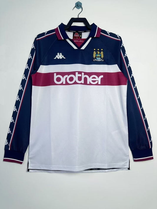 Manchester City 1997/98 Away Long Sleeve Retro Shirt - Fan Version