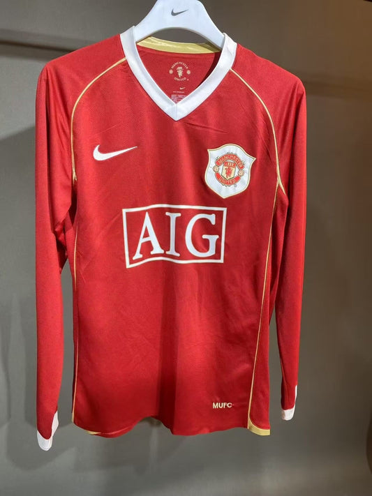 Manchester United 2006/07 Retro Home Long Sleeve — Fan Version