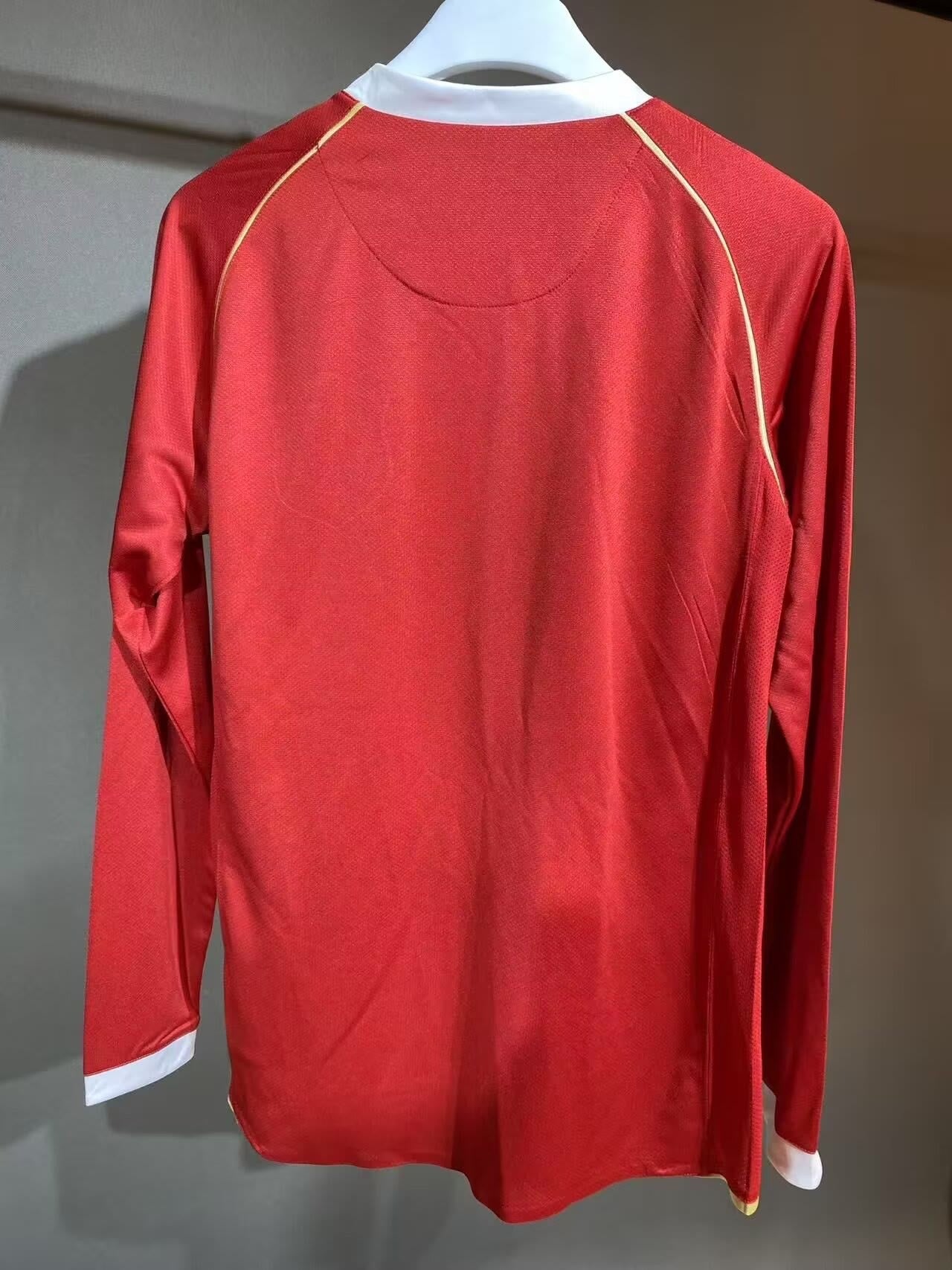 Manchester United 2006/07 Retro Home Long Sleeve — Fan Version