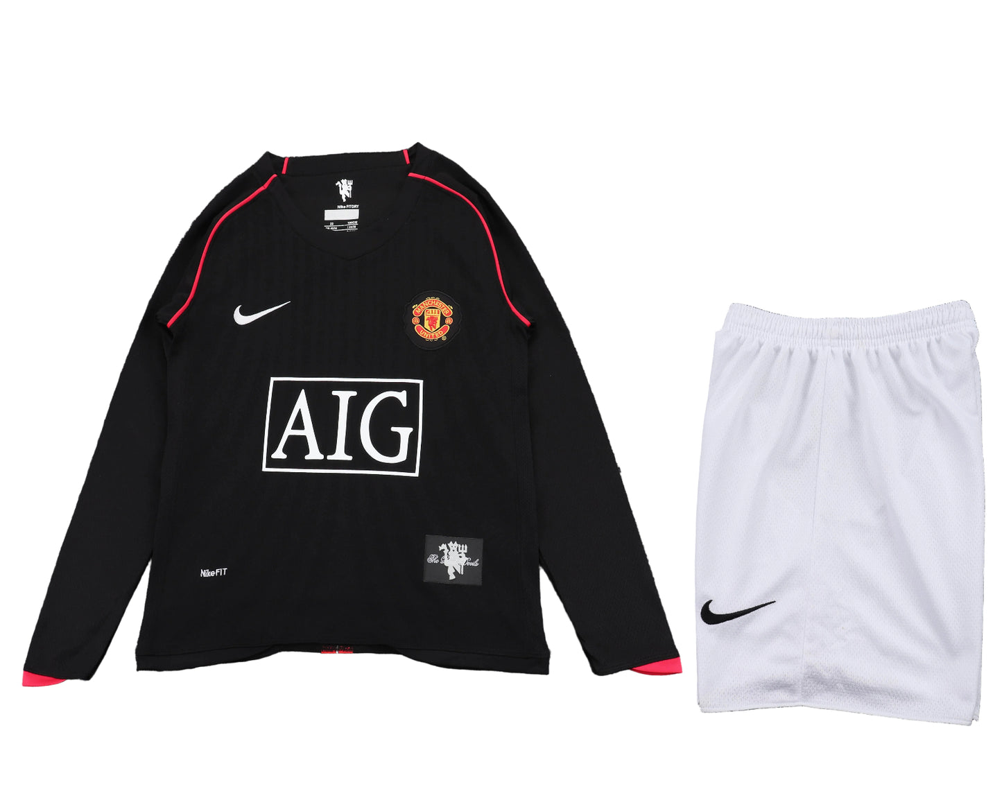 Manchester United 2007/08 Retro Away Long Sleeve — Kids Kit