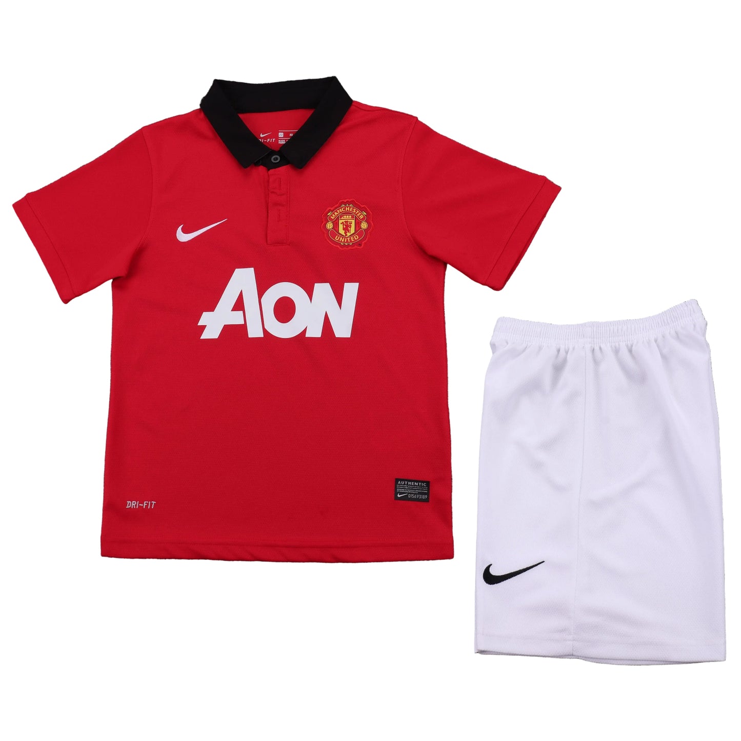 Manchester United 2013/14 Retro Home — Kids Kit