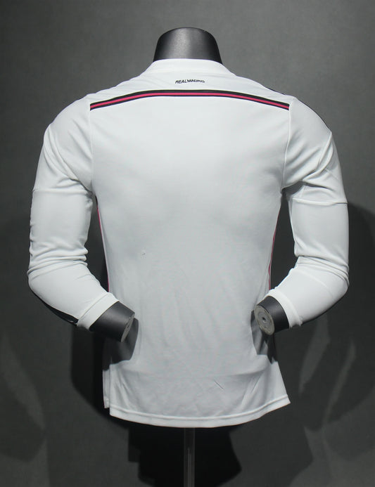 Real Madrid 2014/15 Retro Home Long Sleeve — Player Version