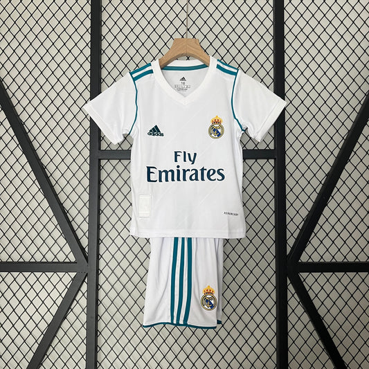 Real Madrid 2017/18 Retro Home — Kids Kit