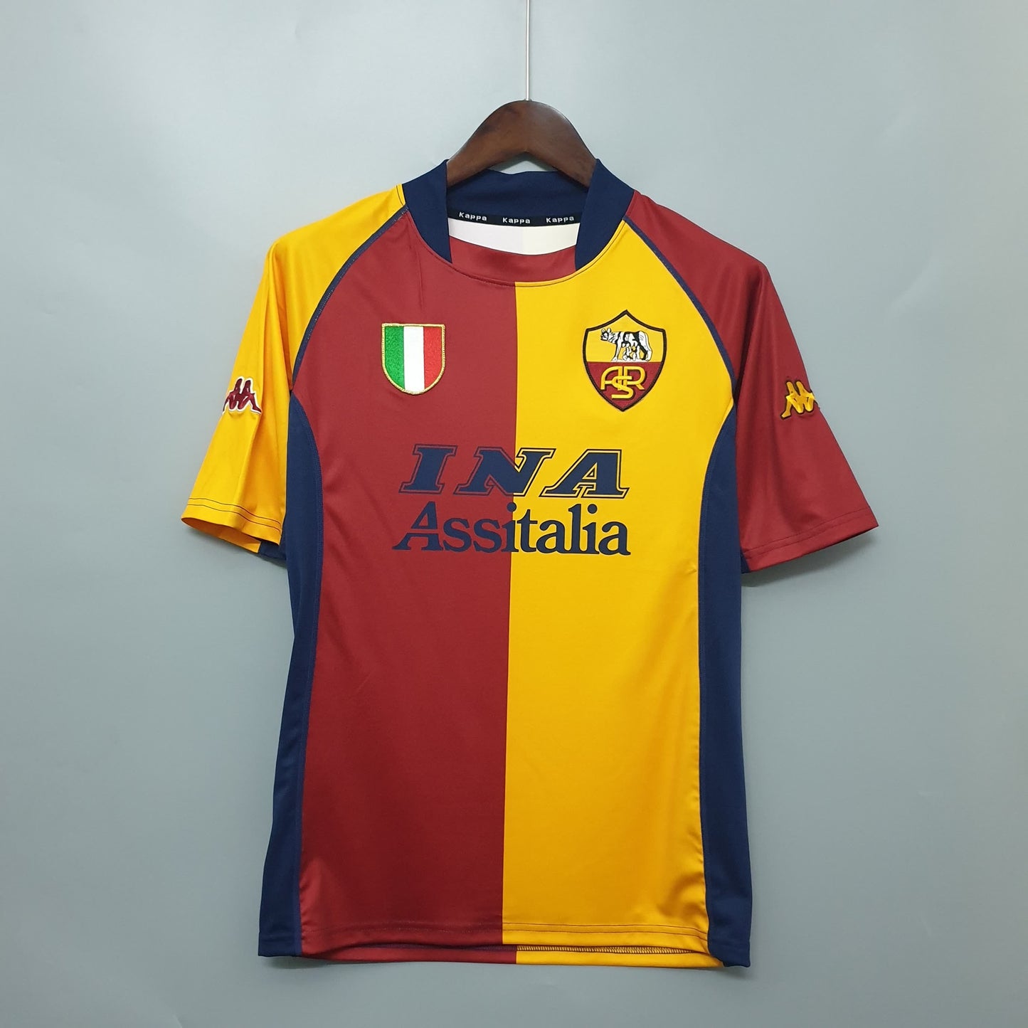 AS Roma 2001/02 Home Long Sleeve Retro Shirt - Fan Version