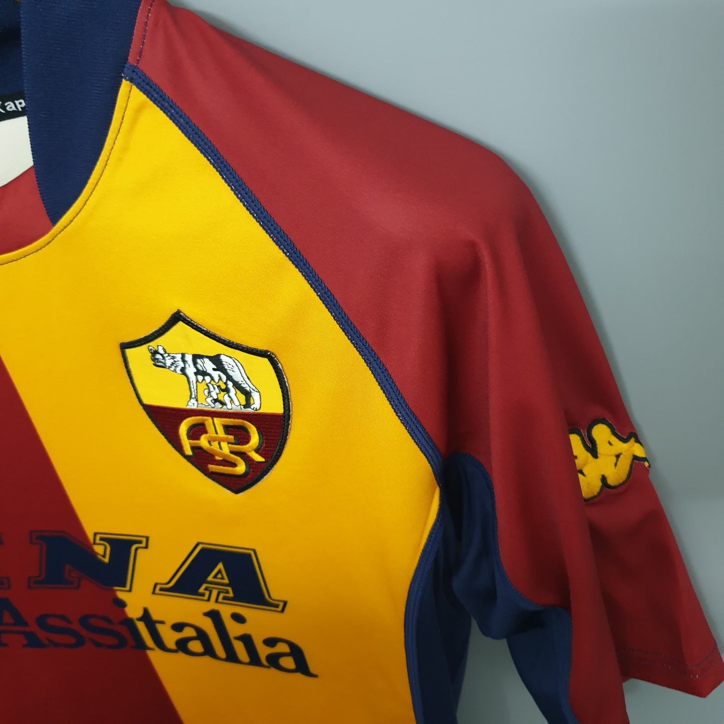 AS Roma 2001/02 Home Long Sleeve Retro Shirt - Fan Version