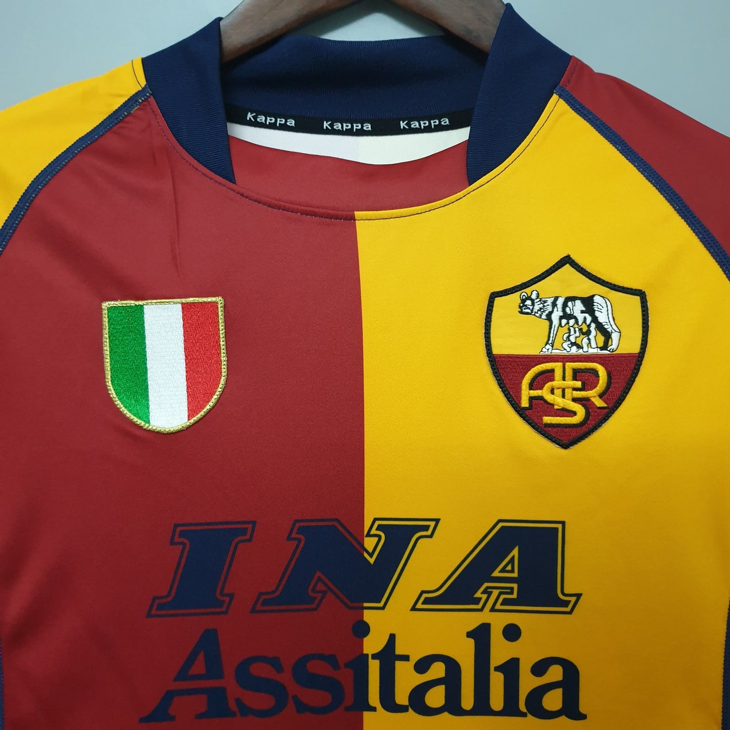 AS Roma 2001/02 Home Long Sleeve Retro Shirt - Fan Version