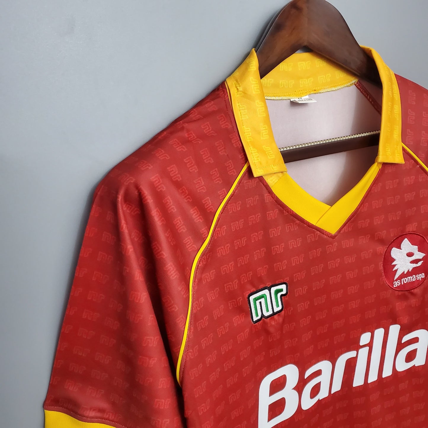 AS Roma 1990/91 Home Long Sleeve Retro Shirt - Fan Version