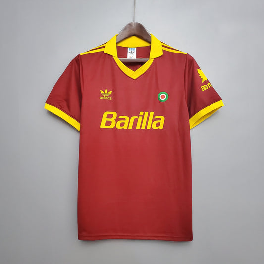AS Roma 1991/92 Home Long Sleeve Retro Shirt - Fan Version