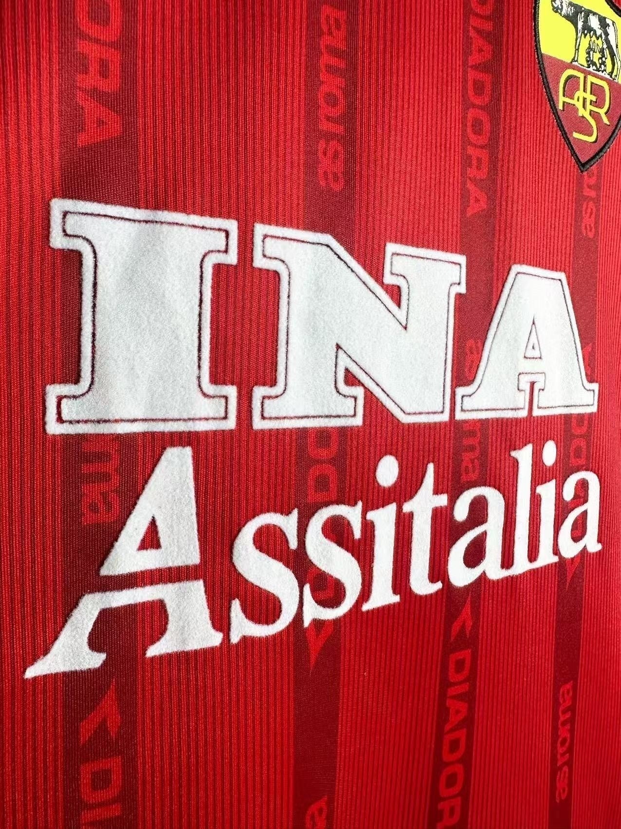 AS Roma 1999/2000 Home Long Sleeve Retro Shirt - Fan Version