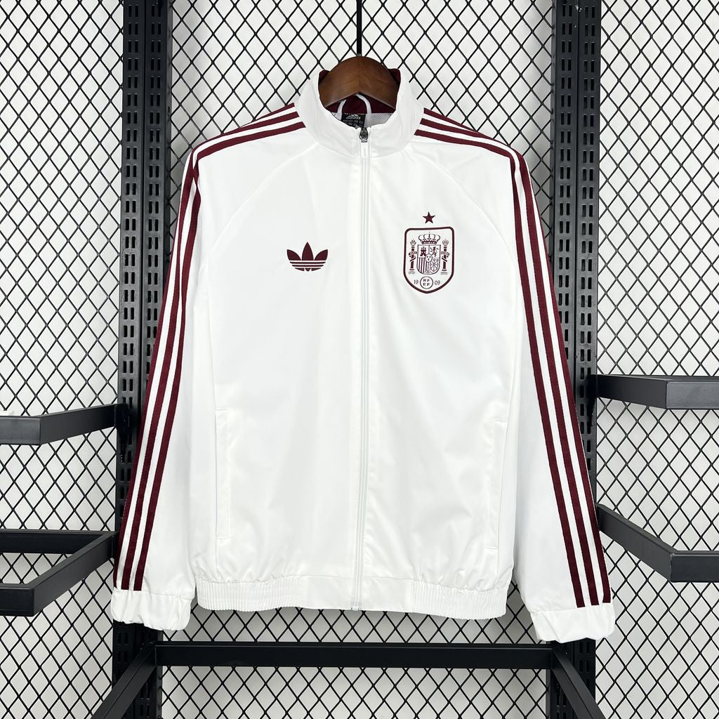 Spain 2026 Away Style Windbreaker (Beige) — Fan Version