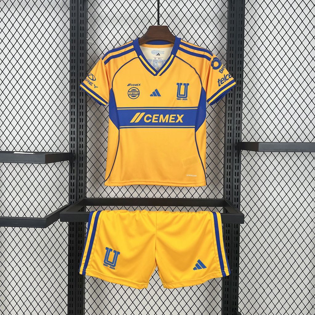Tigres UANL 2025/26 Home — Kids Kit